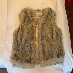 Faux fur vest